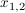 $ x_{1,2} $ $ x_{1,2} $